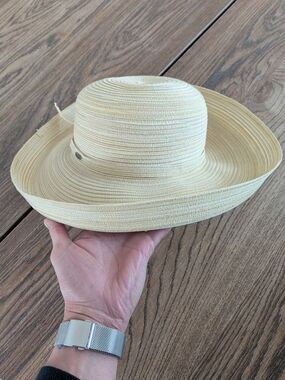 Scala Collezione Women's Tan Sun Hat One Size Wide Brim